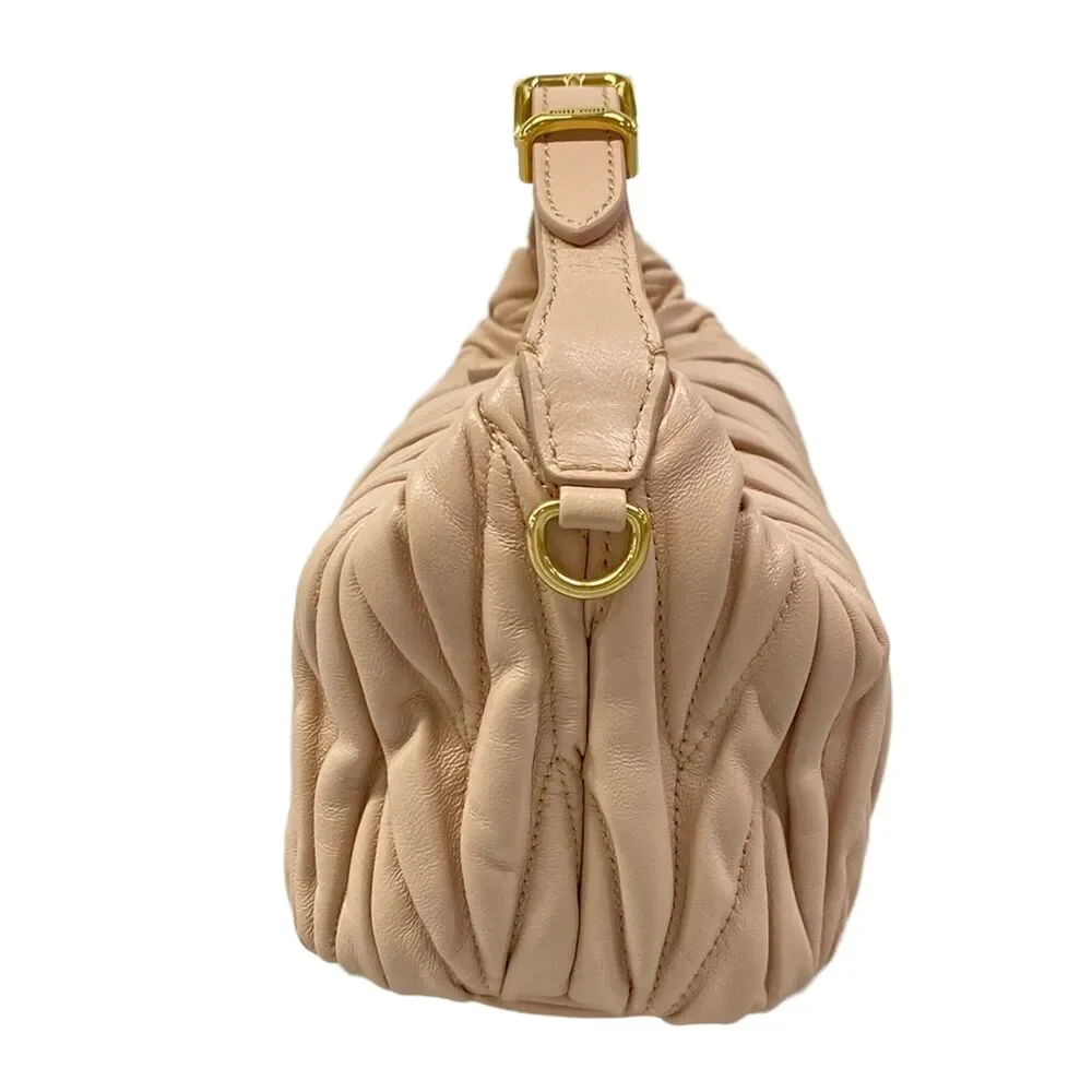 Miu Miu Matelasse Handbag 5NE026 CIPRIA (Light Pink)